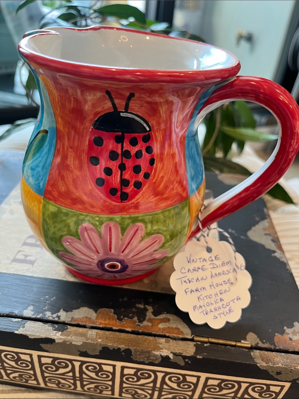 Artinostre Massa Lubrense Italian Pottery Pitcher